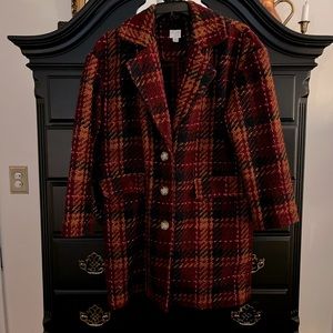 Beautiful plaid coat from Target.